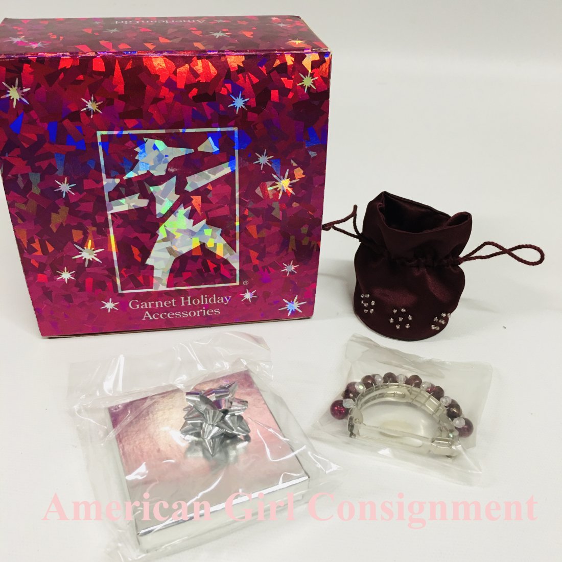 American Girl Doll Garnet Holiday Accessories with Box (1 of 2)