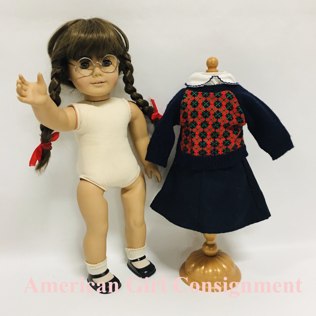 Pleasant Company American Girl White Body Molly Doll with 1986 Outfit (1 of 14)