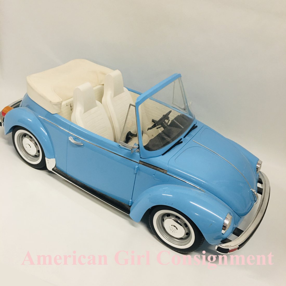 American Girl Doll Julie Blue Volkswagen Beetle Car (1 of 11)