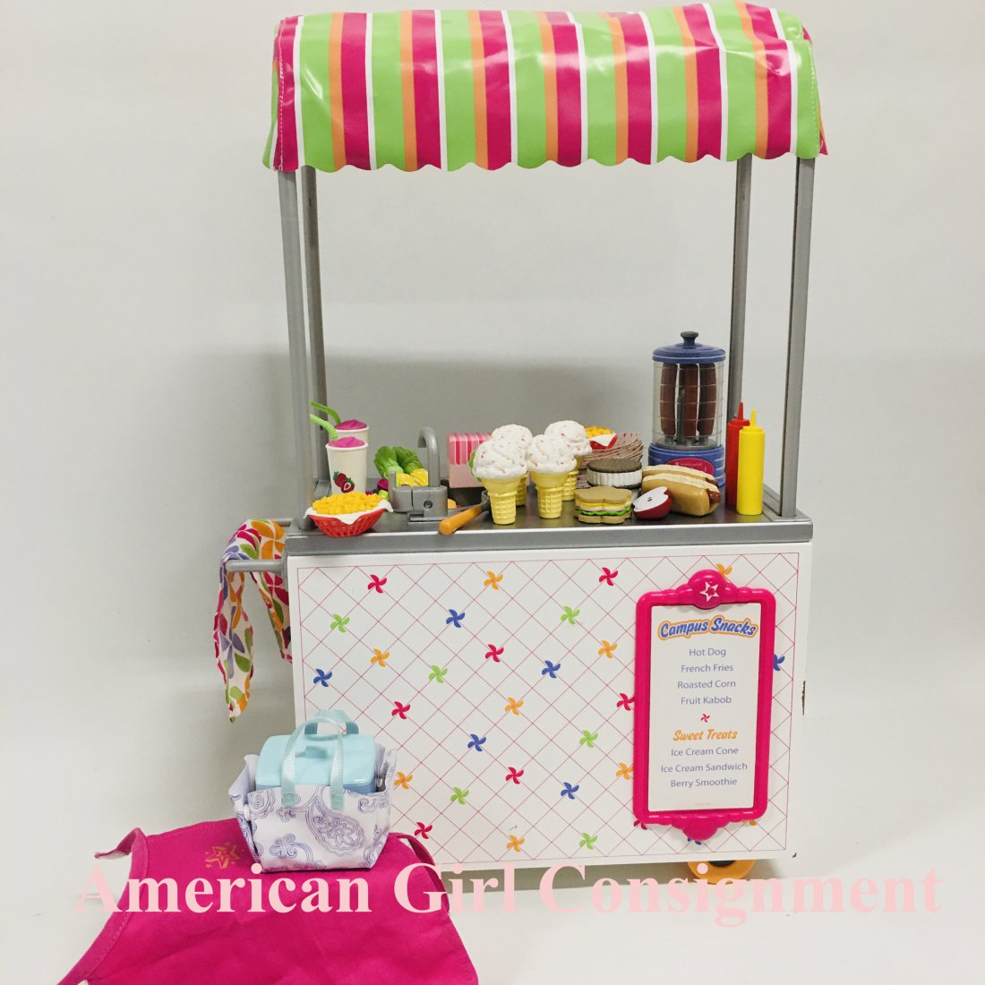 American Girl Doll Campus Snack Cart: American Girl Doll Campus Snack Cart ------------------ please review all pictures carefully because they are part of the description and show condition issues if any ------------------ Consider the s