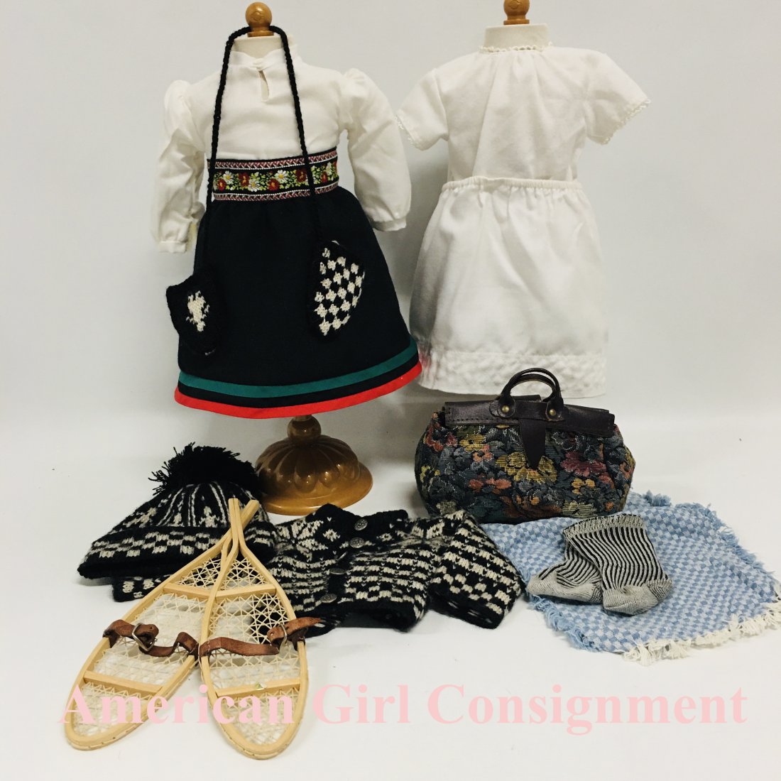 Pleasant Company Kirsten Doll Winter Skirt, Blouse, Hand-Knit Woolens: Pleasant Company Kirsten Doll Winter Skirt, Blouse, Hand-Knit Woolens, Flannel Underwear and more American Girl ------------------ please review all pictures carefully because they are part of the des
