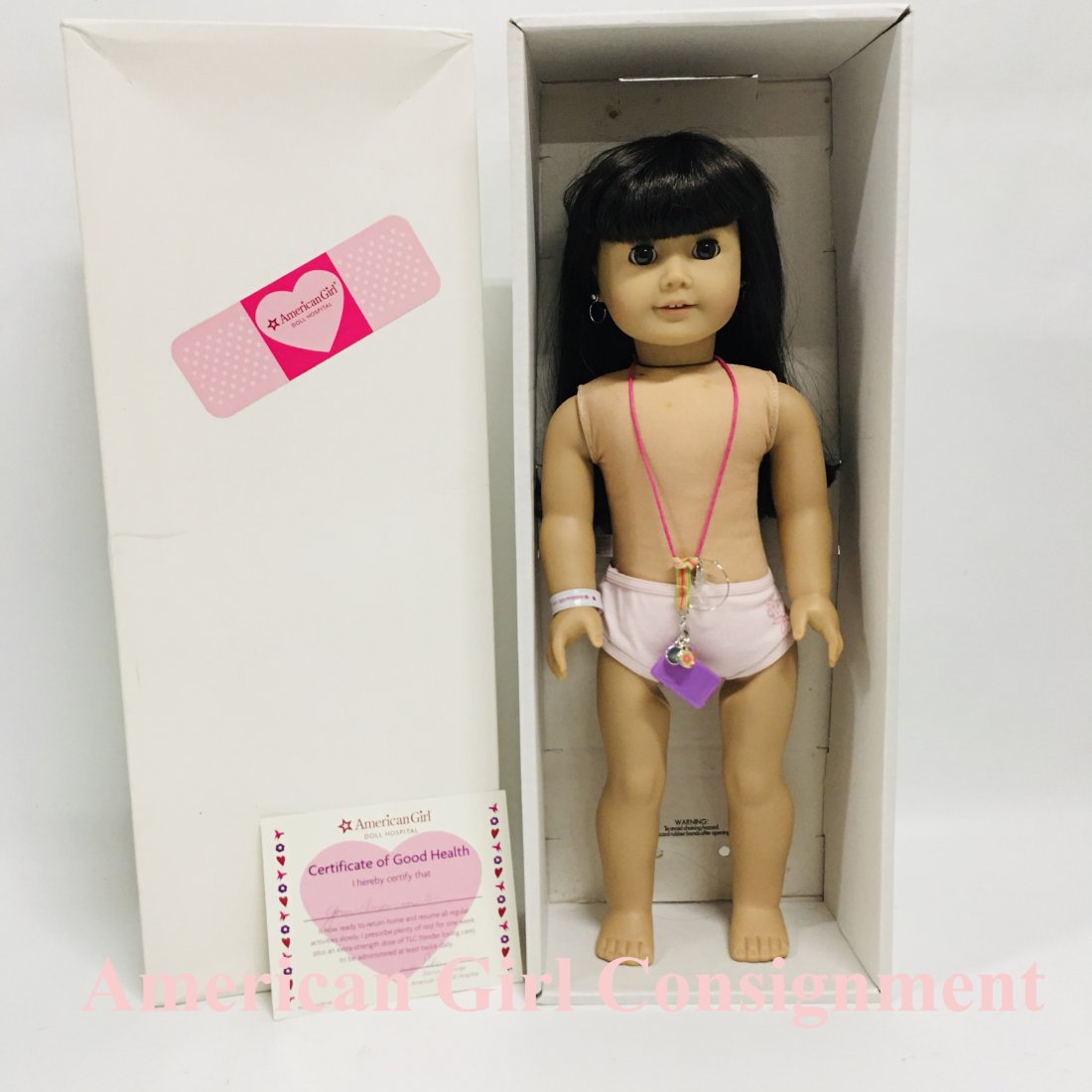 American Girl of Today Truly Me Doll with Brown Hair and Box: American Girl of Today Truly Me Doll with very dark Brown Hair and Box, ------------------ please review all pictures carefully because they are part of the description and show condition issues if an