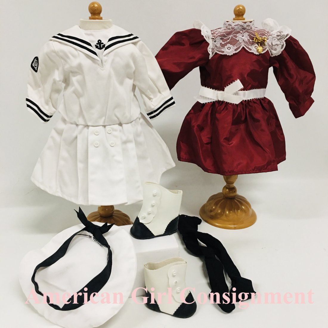 Pleasant Company American Girl Samantha Doll Christmas and Middy Dresses (1 of 6)