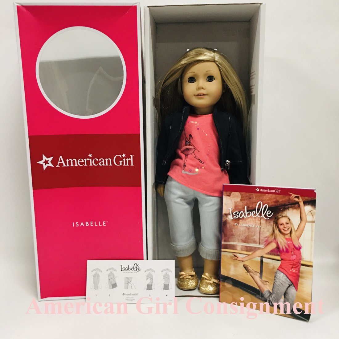 American Girl Doll Isabelle Palmer with Box and Book: American Girl Doll Isabelle Palmer with Box and Book ------------------ please review all pictures carefully because they are part of the description and show condition issues if any -----------------