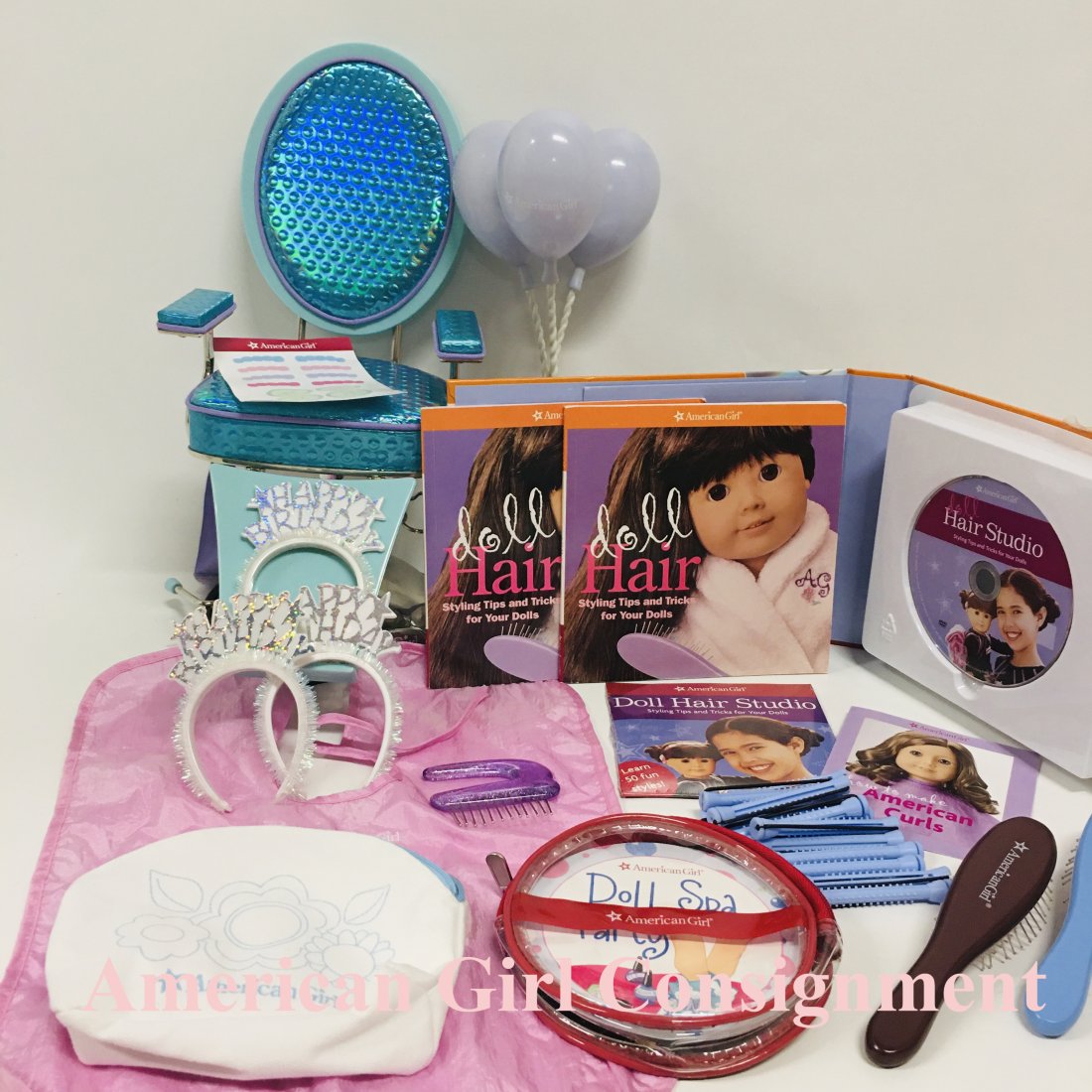 American Girl Doll Salon Chair and Spa Accessories (1 of 6)