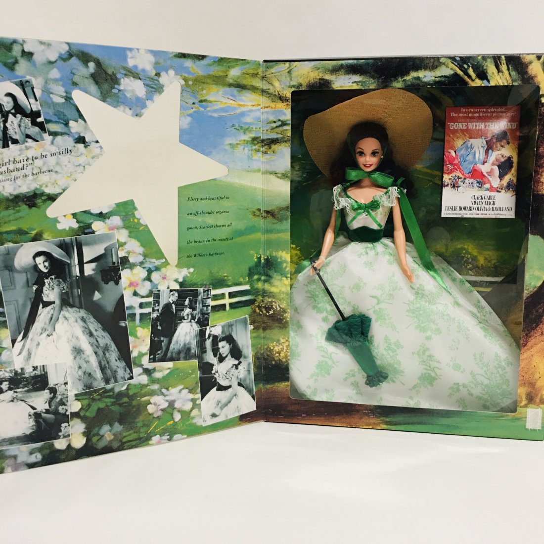 BARBIE Doll as Scarlett OHara with Beaux: Hollywood Legends Collection, Limited Edition ------------------ please review all pictures carefully because they are part of the description and show condition issues if any ------------------ Consi