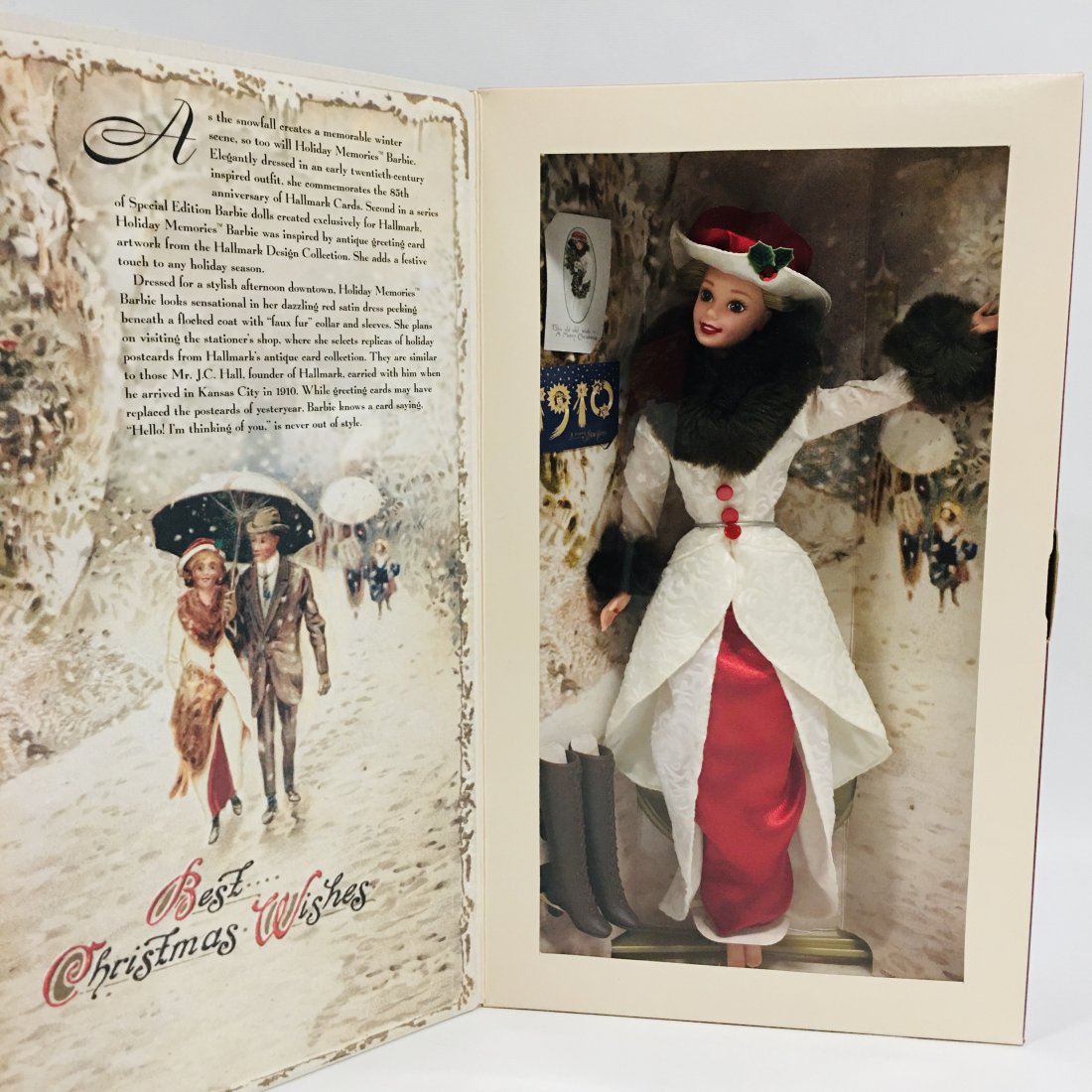 Holiday Memories BARBIE Doll: Hallmark Special Edition ------------------ please review all pictures carefully because they are part of the description and show condition issues if any ------------------ Consider the shipping fee