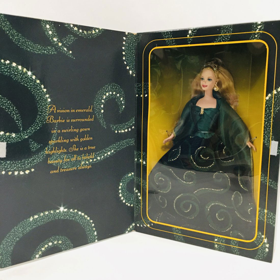 Emerald Enchantment BARBIE Doll: Society Style Collection, Limited Edition ------------------ please review all pictures carefully because they are part of the description and show condition issues if any ------------------ Consider