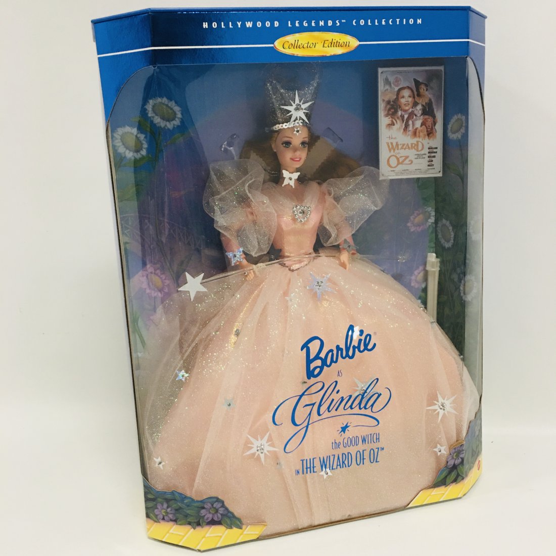 BARBIE Doll as Glinda The Good Witch: The Wizard of Oz, Hollywood Legends Collection, Collector Edition ------------------ please review all pictures carefully because they are part of the description and show condition issues if any ----