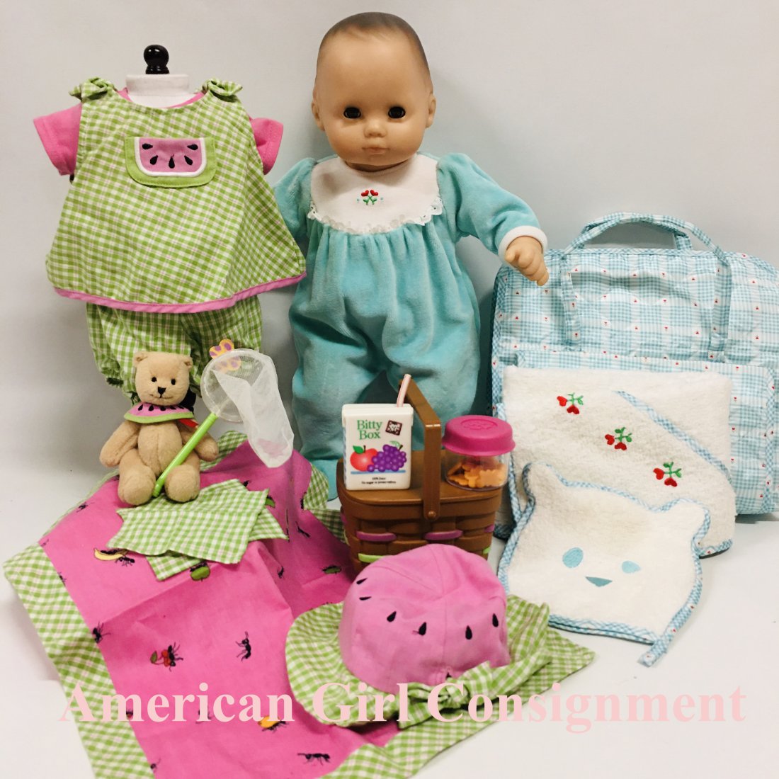 American Girl Bitty Baby Doll with Picnic Set (1 of 9)