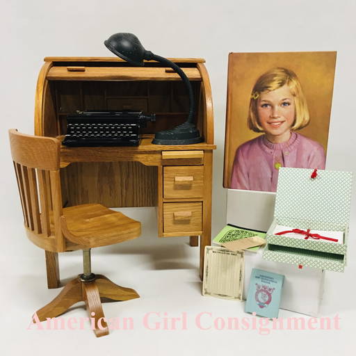 American Girl Doll Kit Rolltop Desk And Typewriter