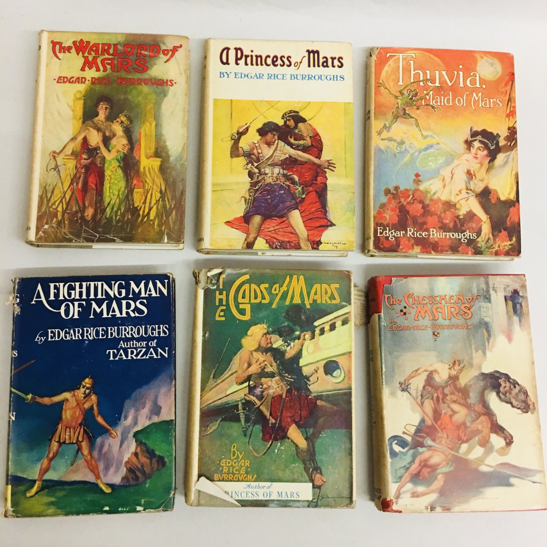 Edgar Rice Burroughs 6 volumes Science Fiction First Editions (1 of 8)