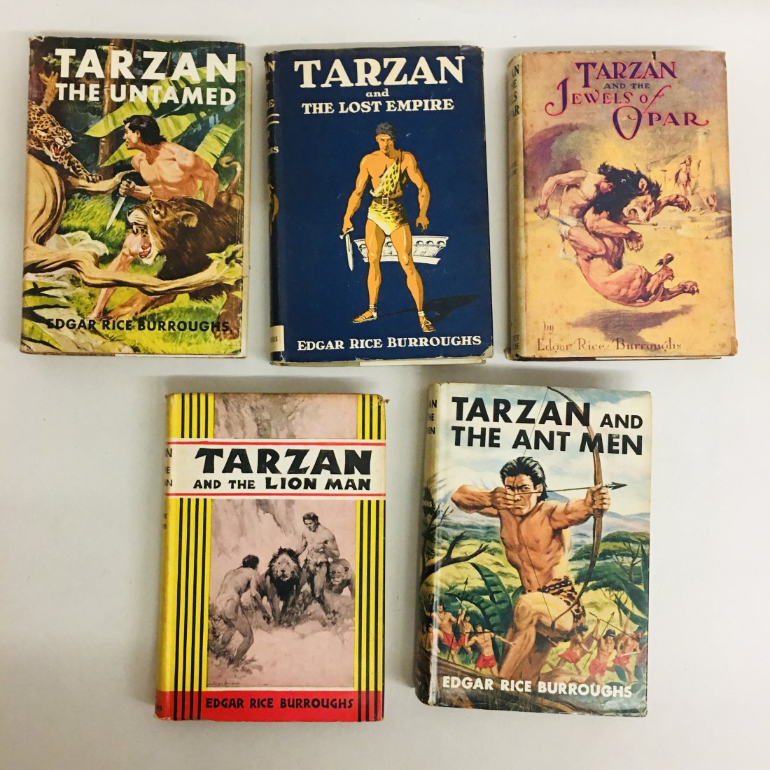 Edgar Rice Burroughs 5 volumes TARZAN First Editions (1 of 7)