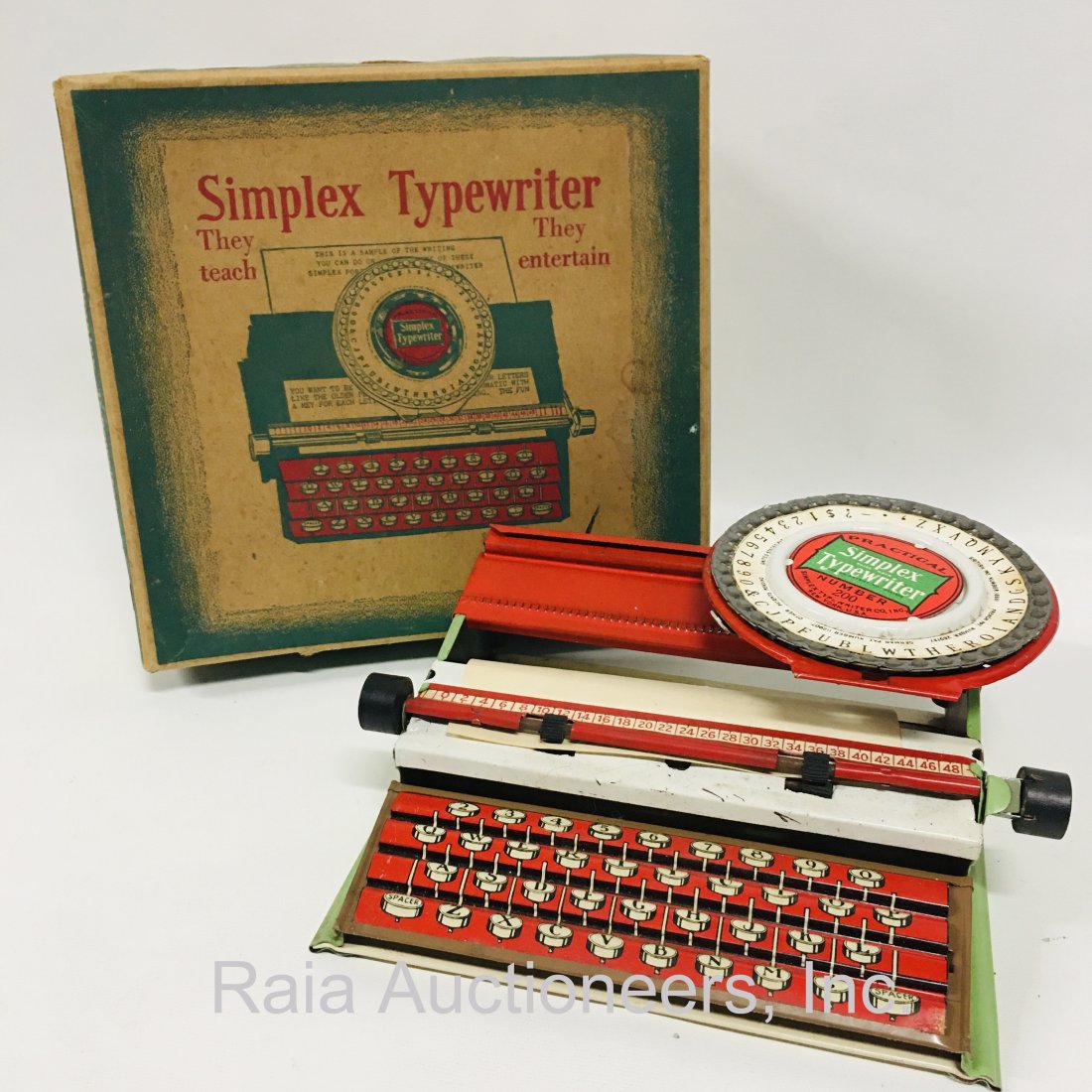 Child Toy Symplex typewriter with OriginalBox (1 of 7)
