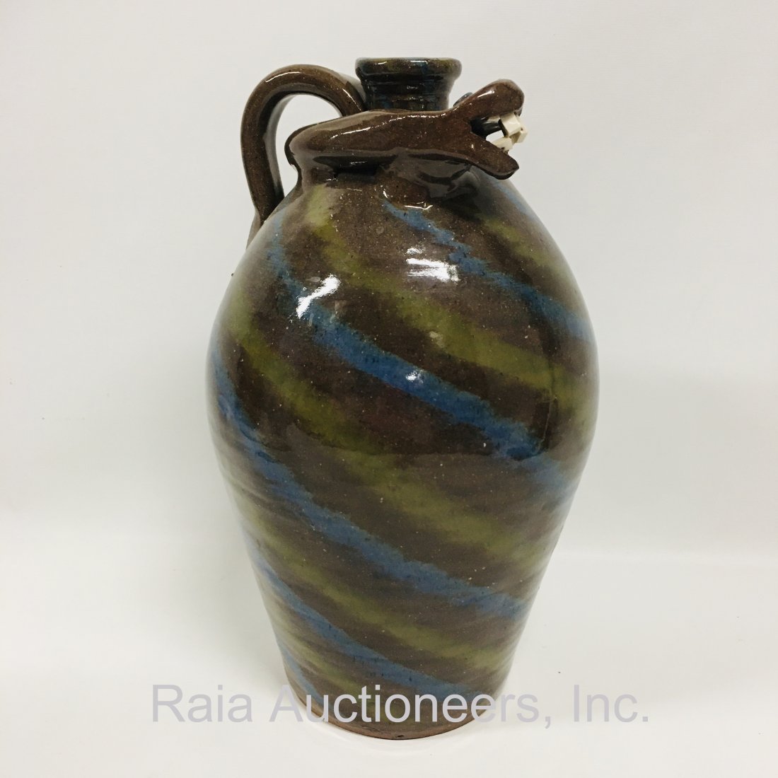 Charles List Folk Art Pottery with Snake (1 of 6)