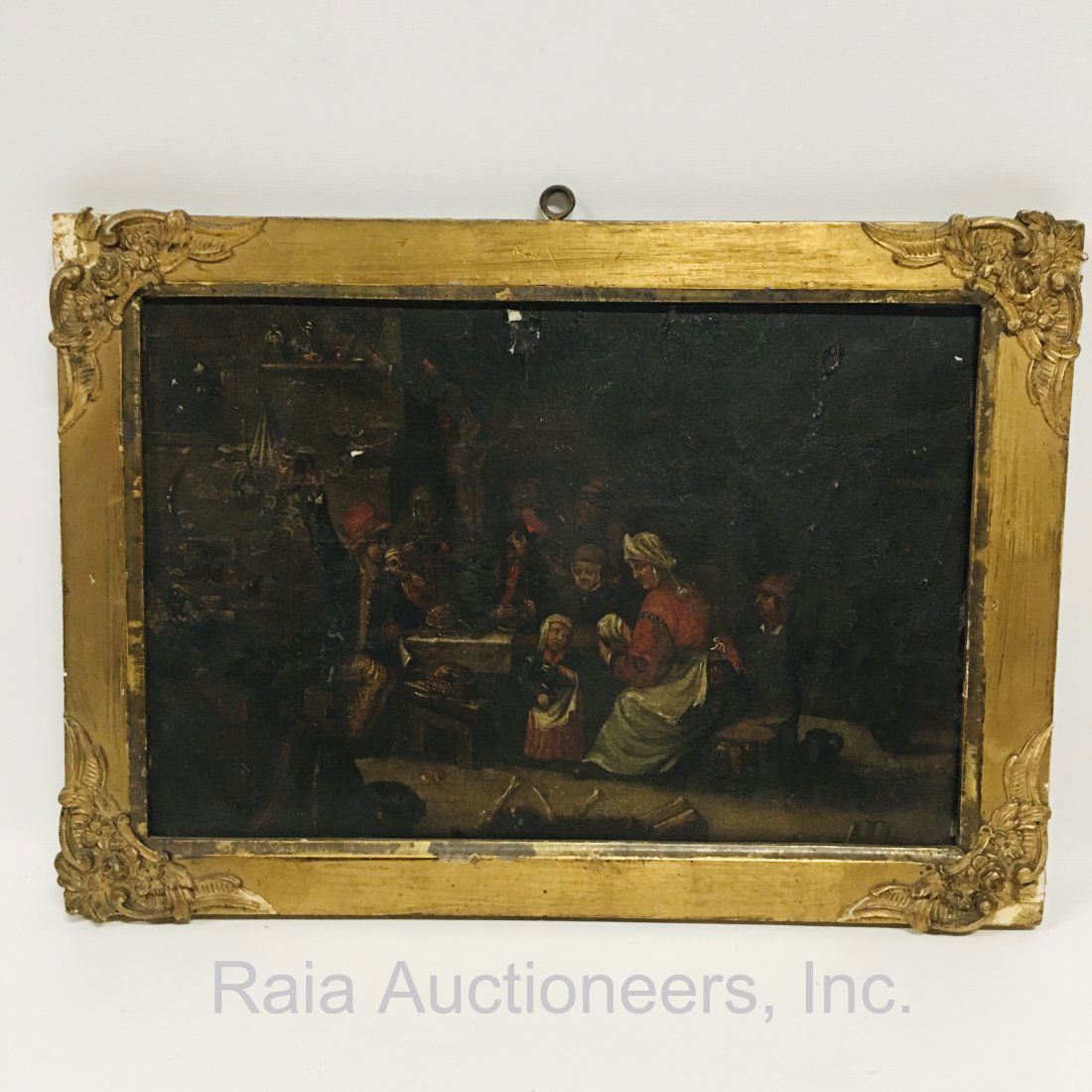 18th century, Tavern scene Framed oil on canvas (1 of 3)
