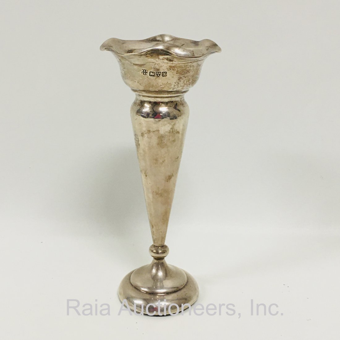 English Sterling Silver Footed Small Vase (1 of 5)