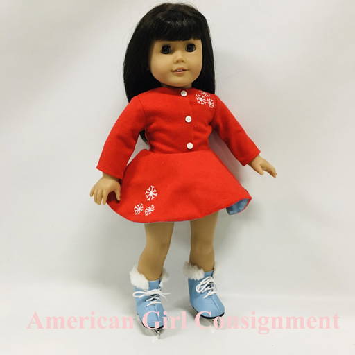 American Girl Doll In Maryellen Ice Skating Outfit