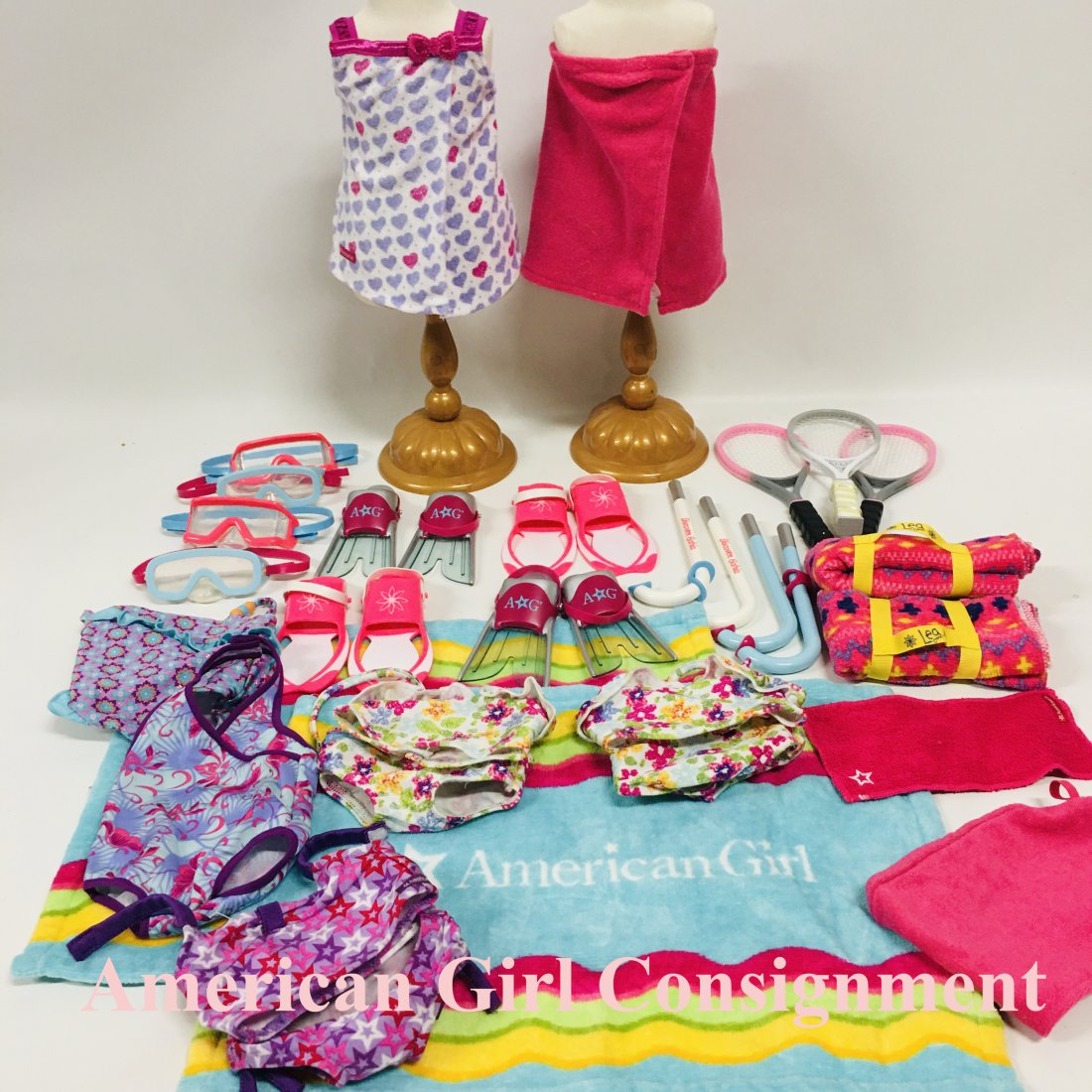 American Girl Doll Swim Sets and Water Play Accessories (1 of 6)