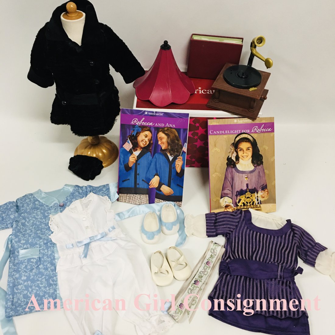 American Girl Doll Rebecca Rubin Clothes and Phonograph Collection (1 of 8)