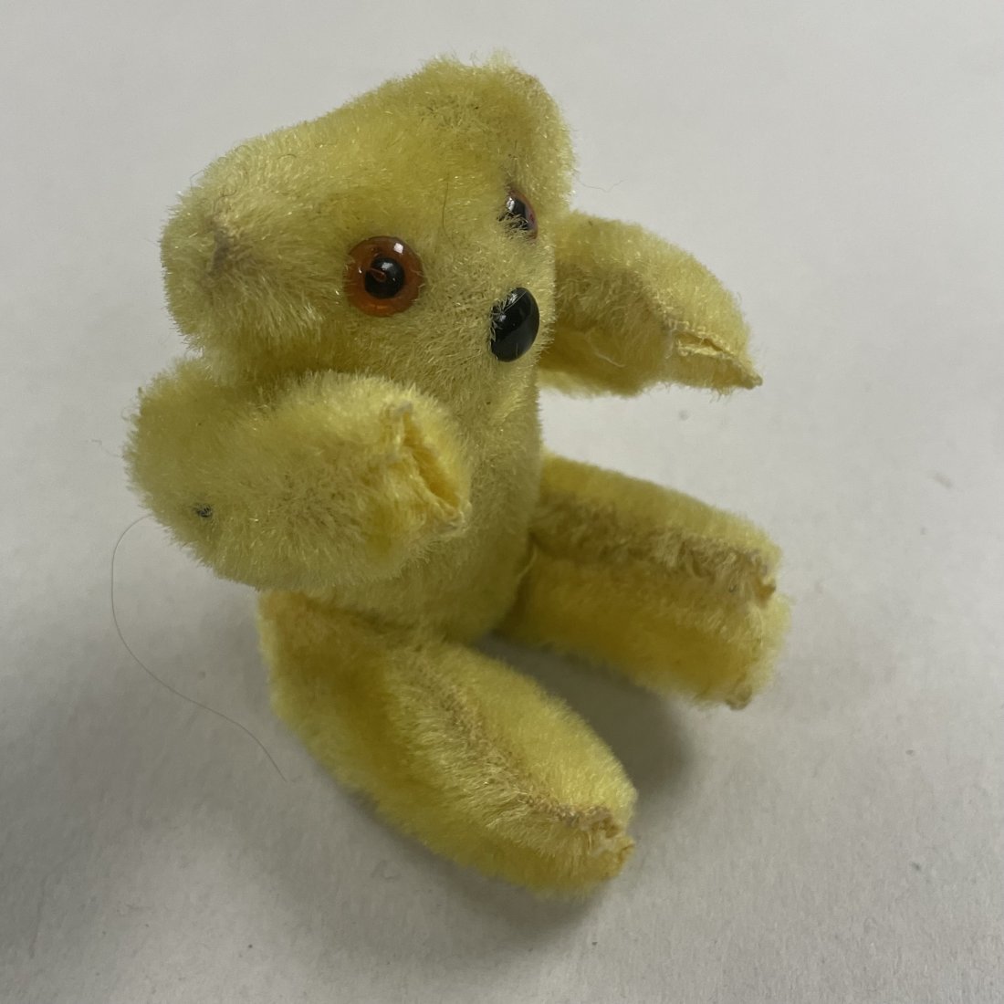 Vintage Miniature Yellow Mohair Teddy Bear (1 of 2)