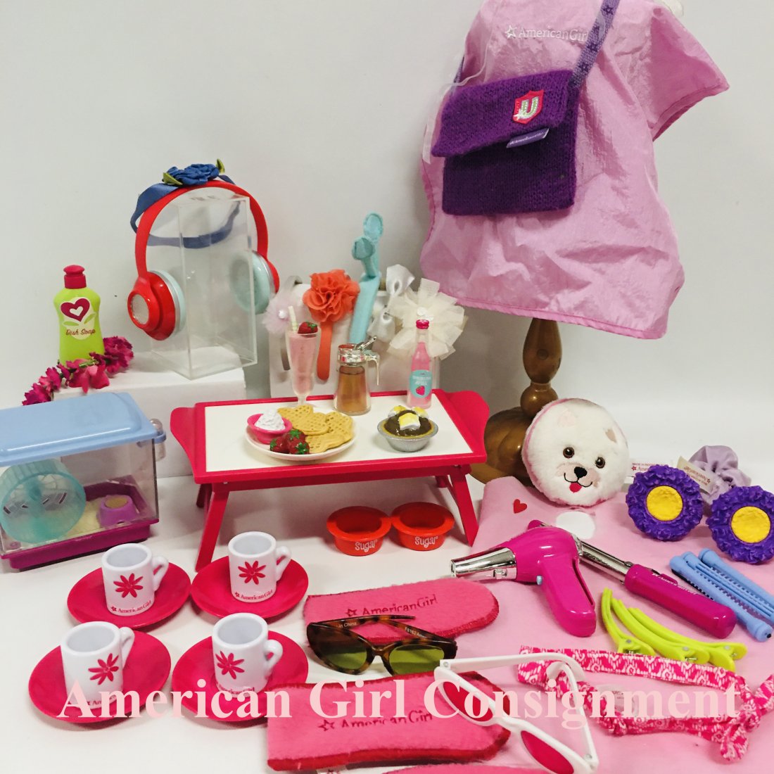 American Girl Doll Food Collection with Meet, Pet and Hair Accessories (1 of 11)