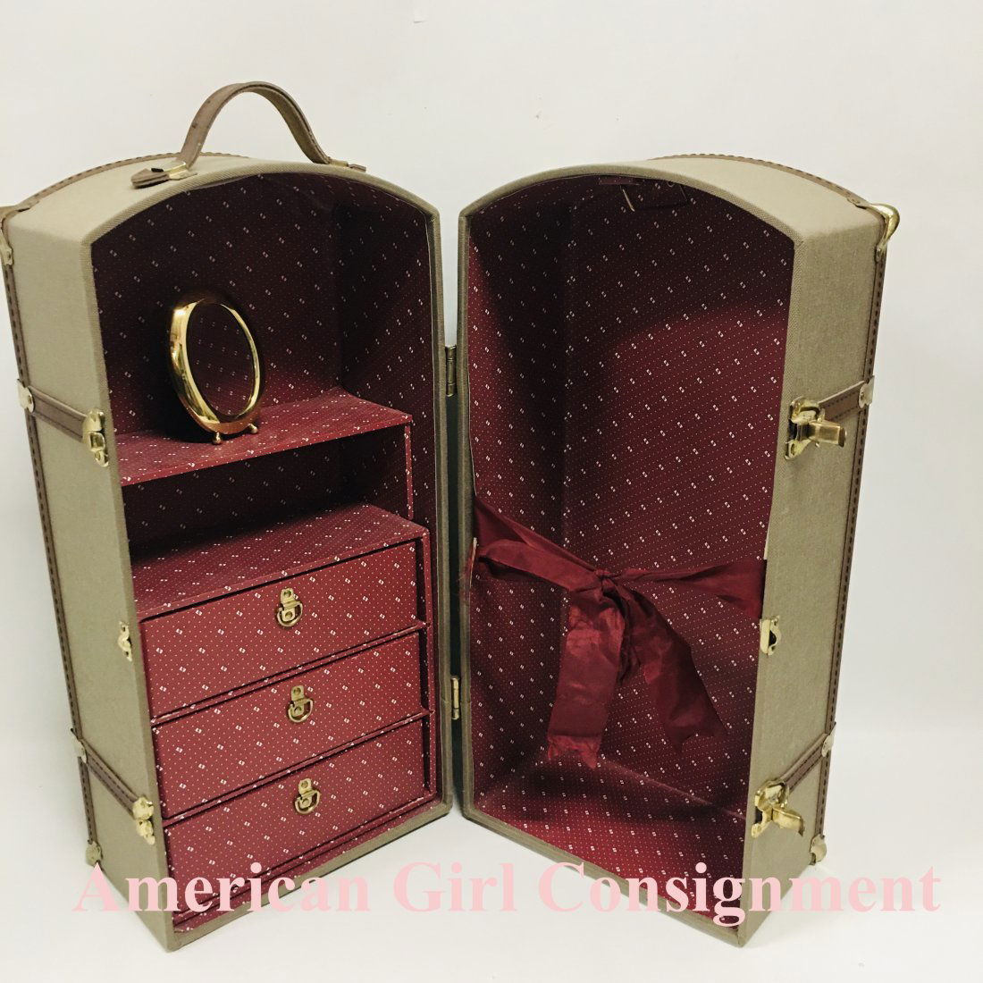 Pleasant Company Samantha Steamer Trunk with mirror (1 of 8)