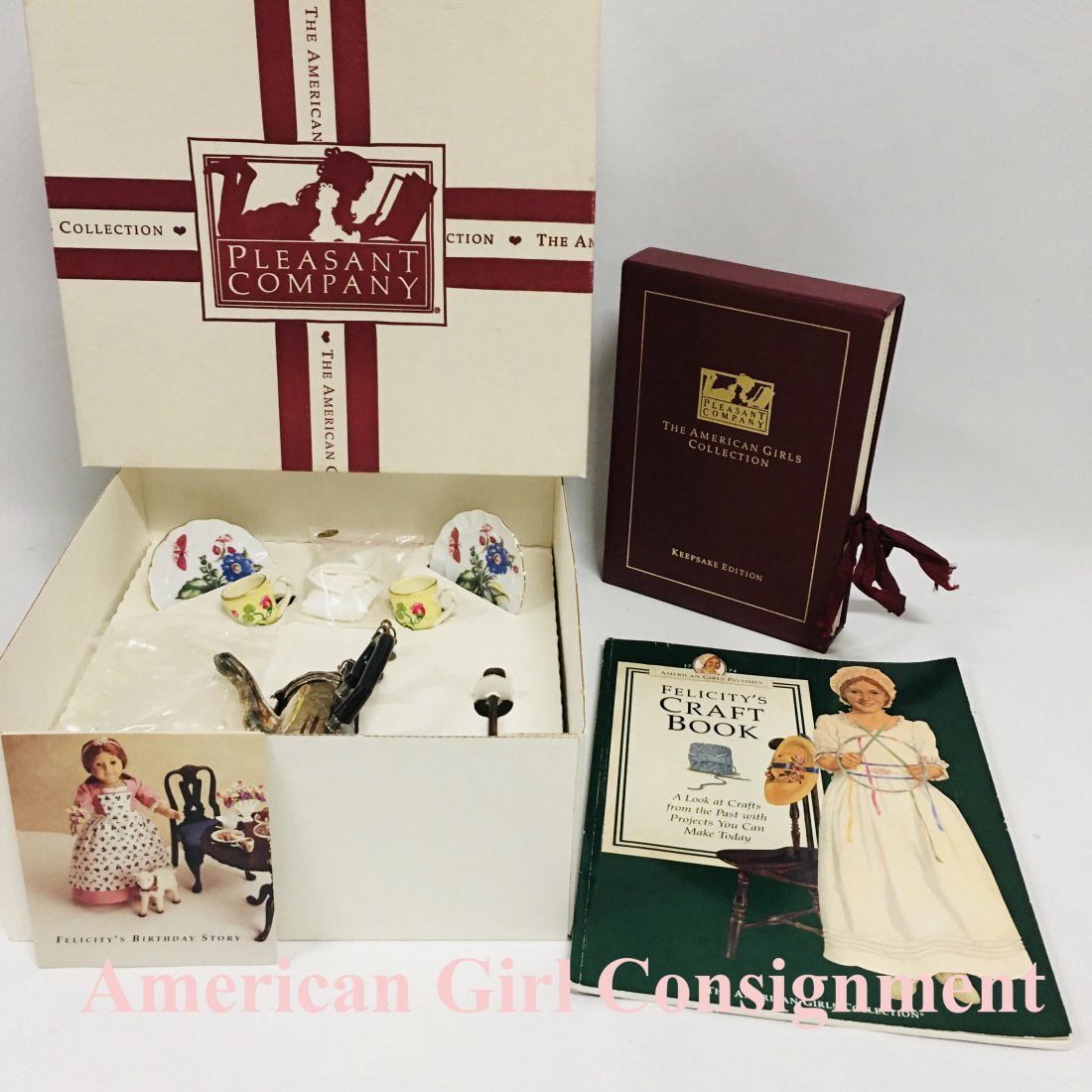 American Girl Doll Felicity Chocolate Set in Box, Book Set and Craft Book (1 of 7)
