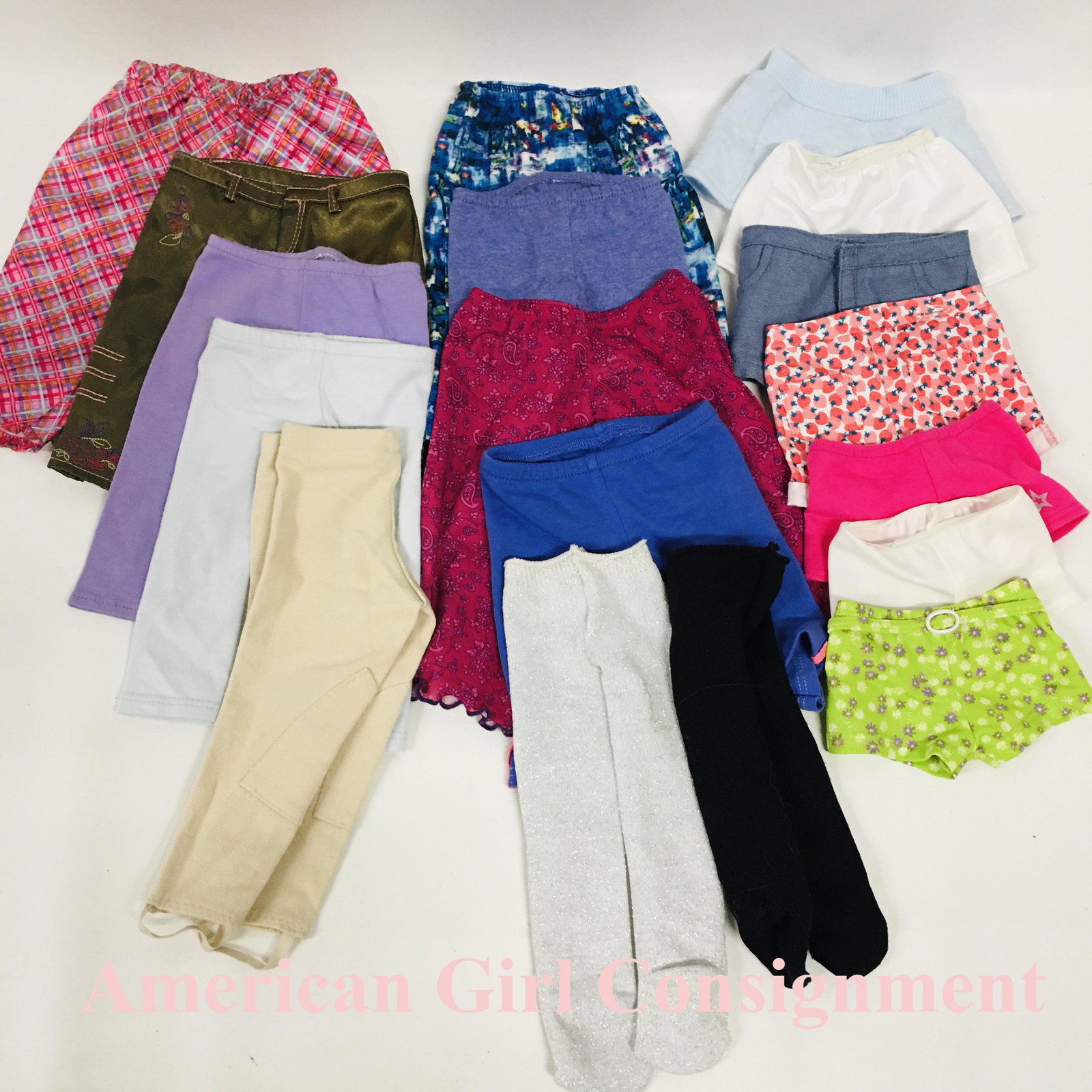American Girl Doll Clothes, Pants and Shorts: American Girl Doll Clothes, Pants and Shorts ------------------ please review all pictures carefully because they are part of the description and show condition issues if any ------------------ please