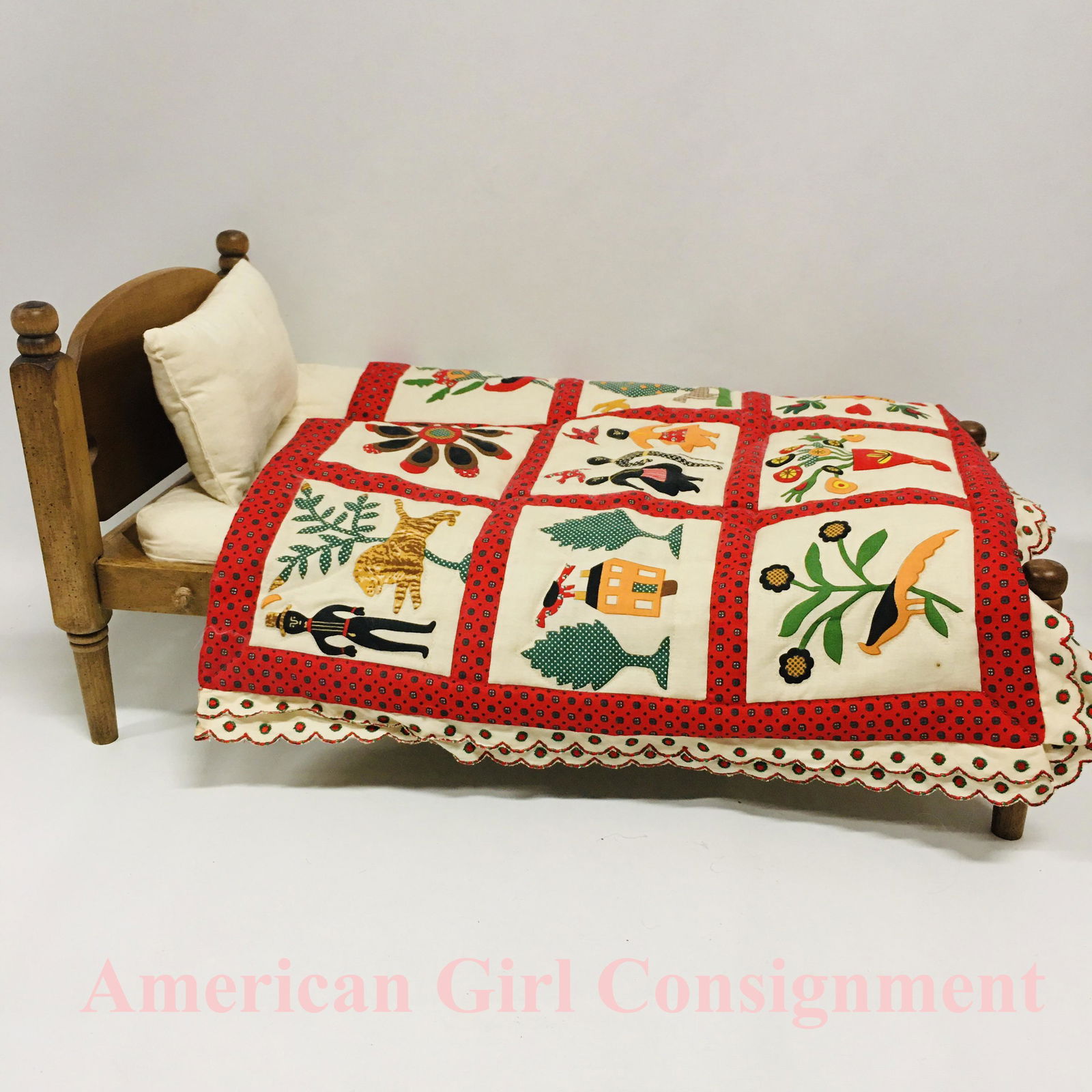 American Girl Doll Addy Bed and Bedding Set (1 of 7)