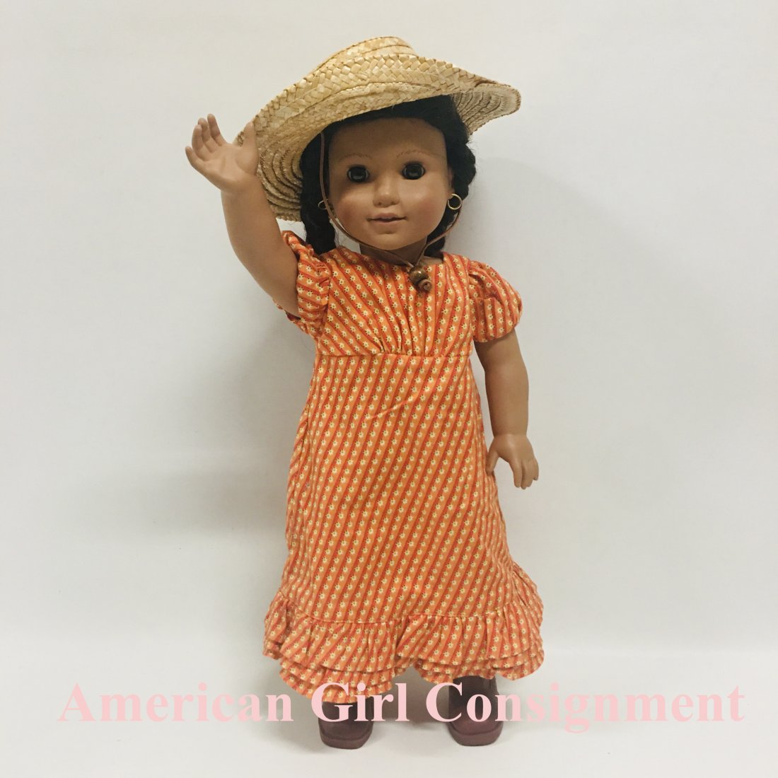 American Girl Doll Josefina in Summer Riding Dress and Hat: American Girl Doll Josefina in Summer Riding Dress and Hat ------------------ please review all pictures carefully because they are part of the description and show condition issues if any -----------