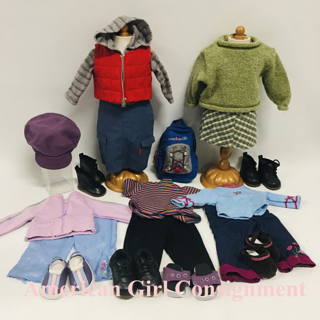 American Girl Doll of Today Urban Outfit, Plaid Skirt and Sweater (1 of 6)