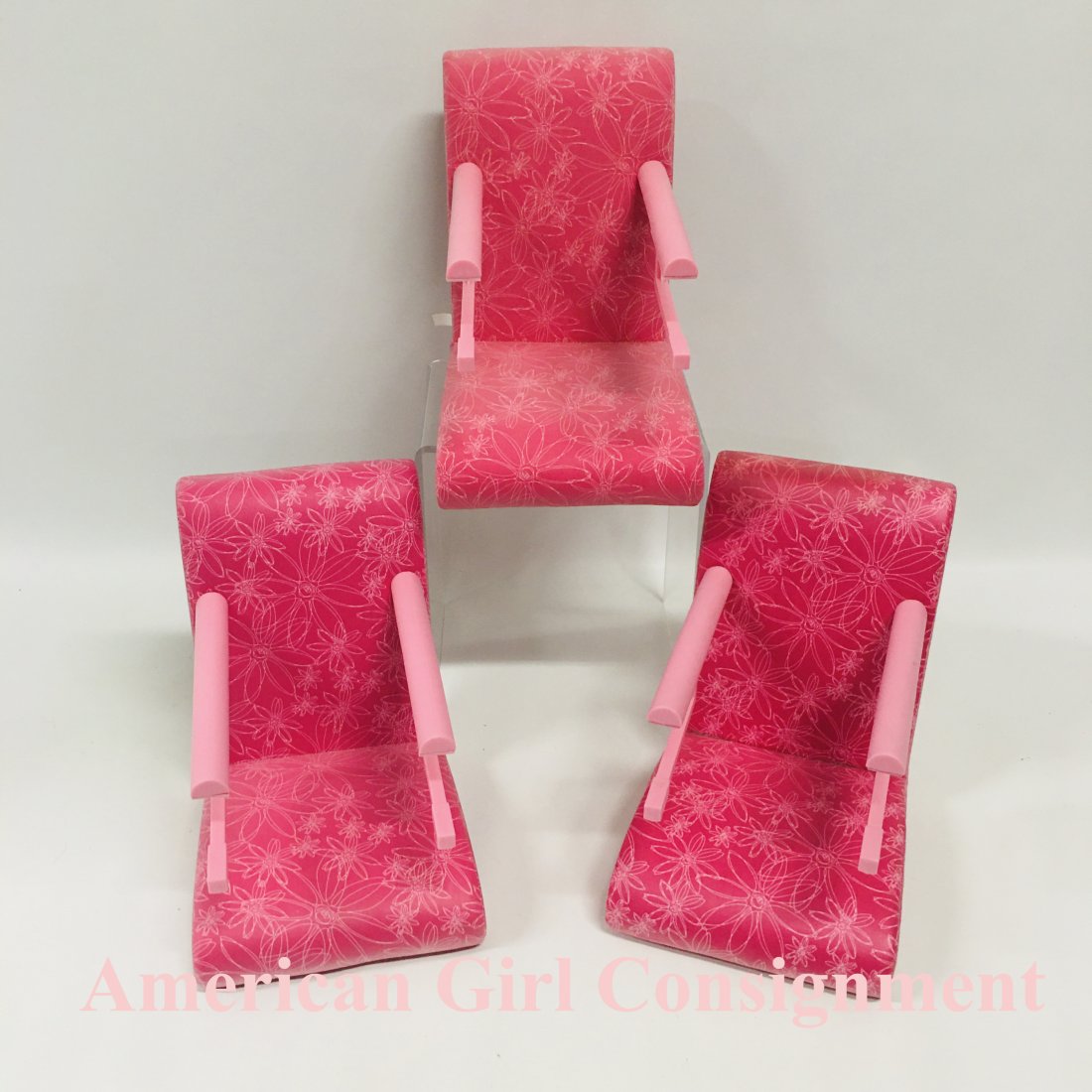 American Girl Doll set of three Treat Chairs, Birthday Party (1 of 7)