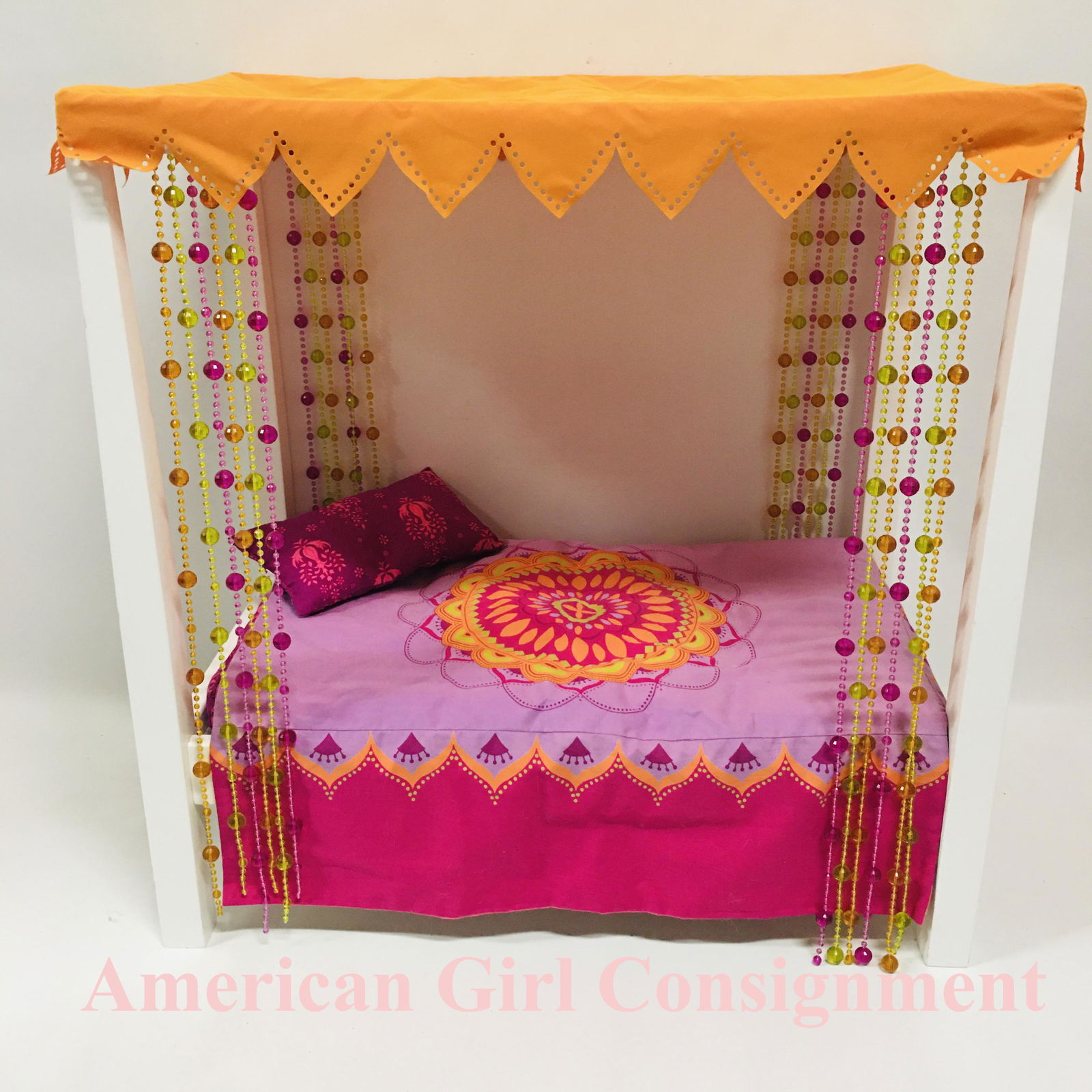 American Girl Doll Julie Albright Canopy Bed and Bedding (1 of 5)