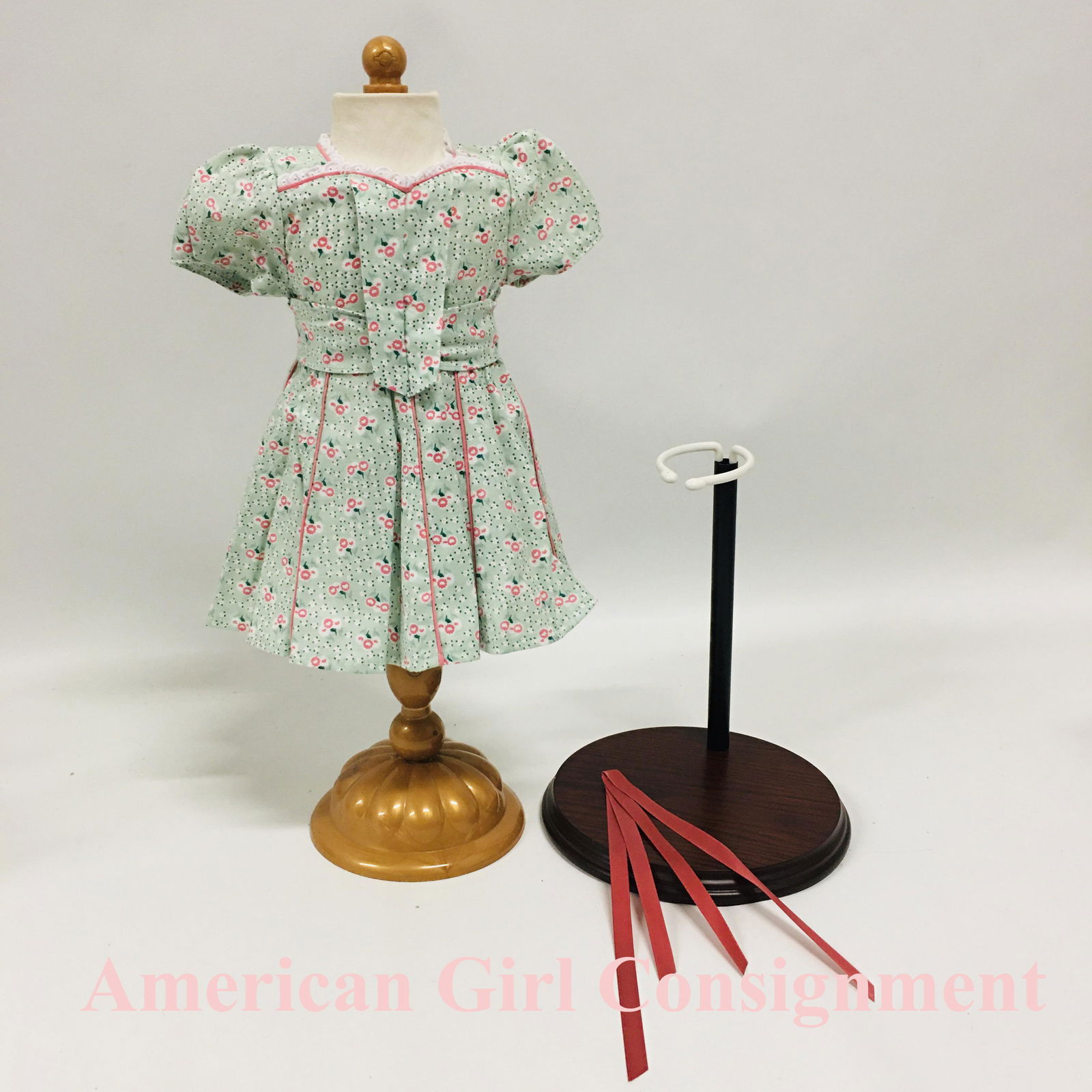 American Girl Doll Molly Victory Garden Dress and Doll Stand (1 of 4)