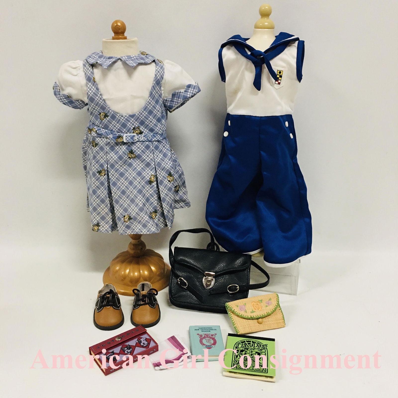 American Girl Doll Kit Beach Pajamas and School Outfit (1 of 8)