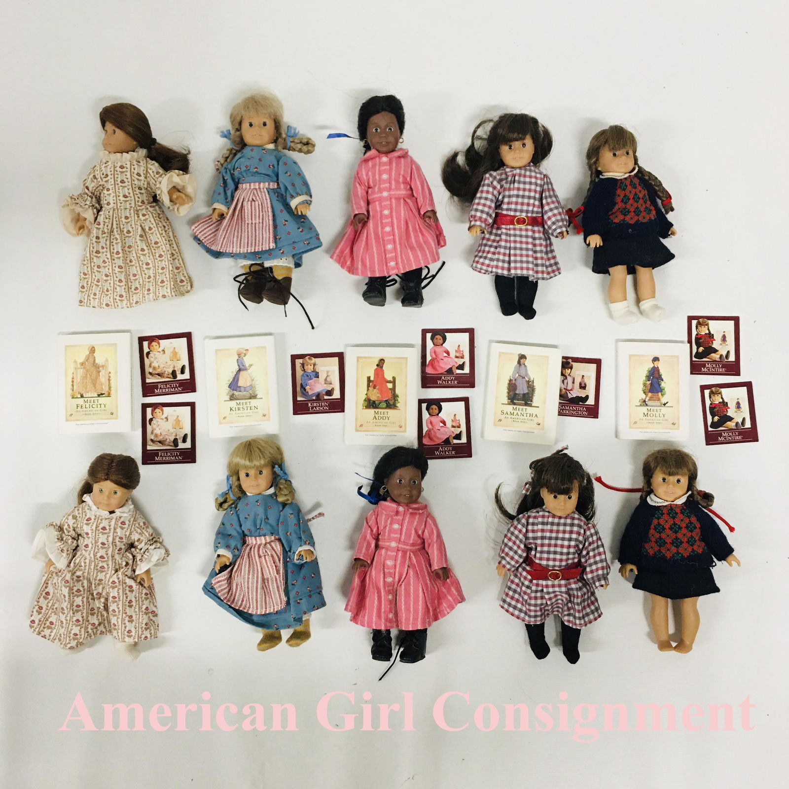 American Girl set of 10 Mini Dolls Collection (1 of 7)