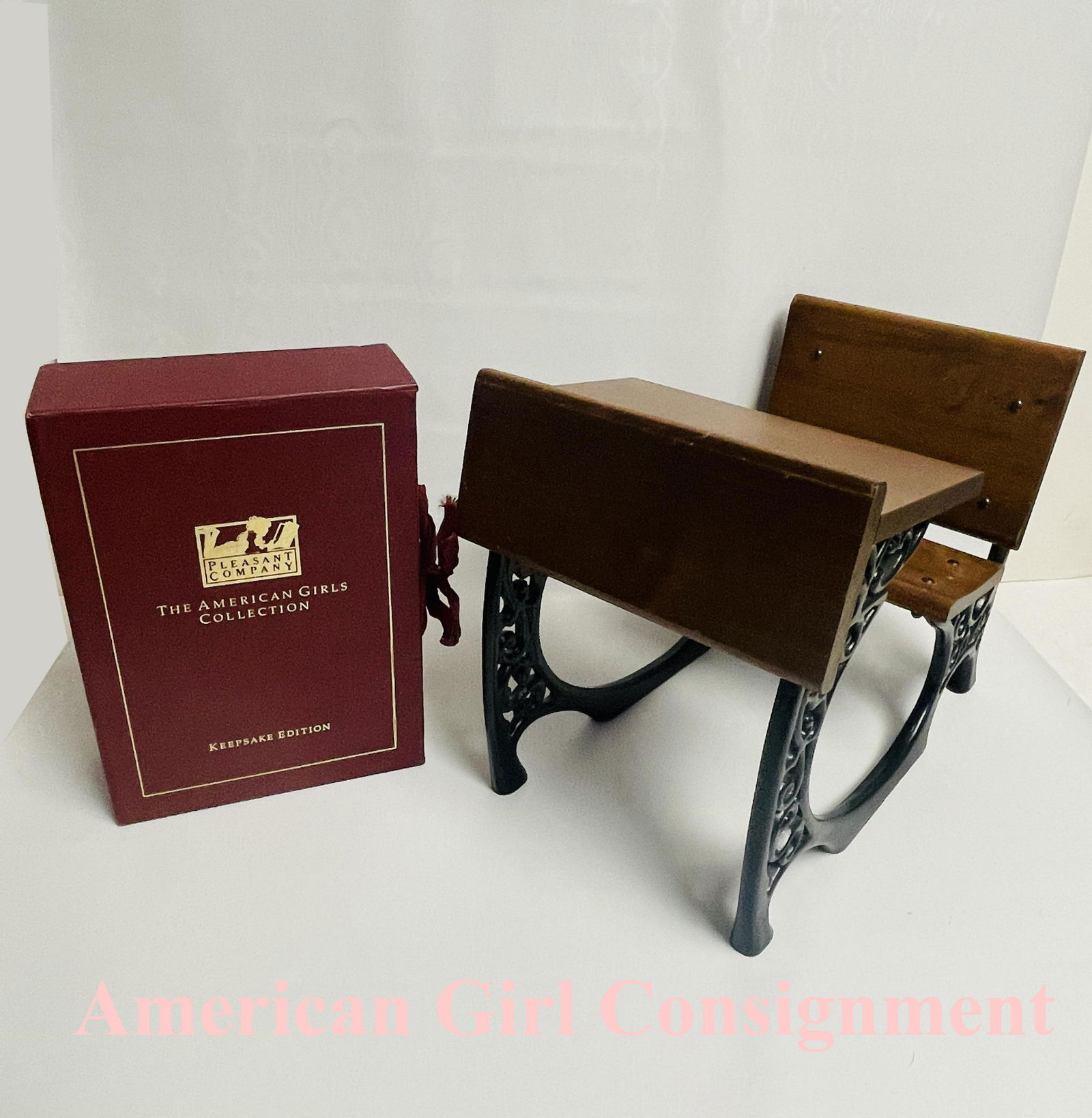 American Girl Doll Samantha Hardcover Book Set and School Desk (1 of 7)