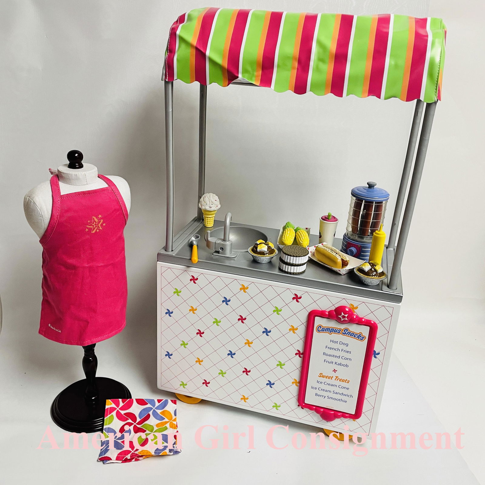 American girl hotsell snack cart