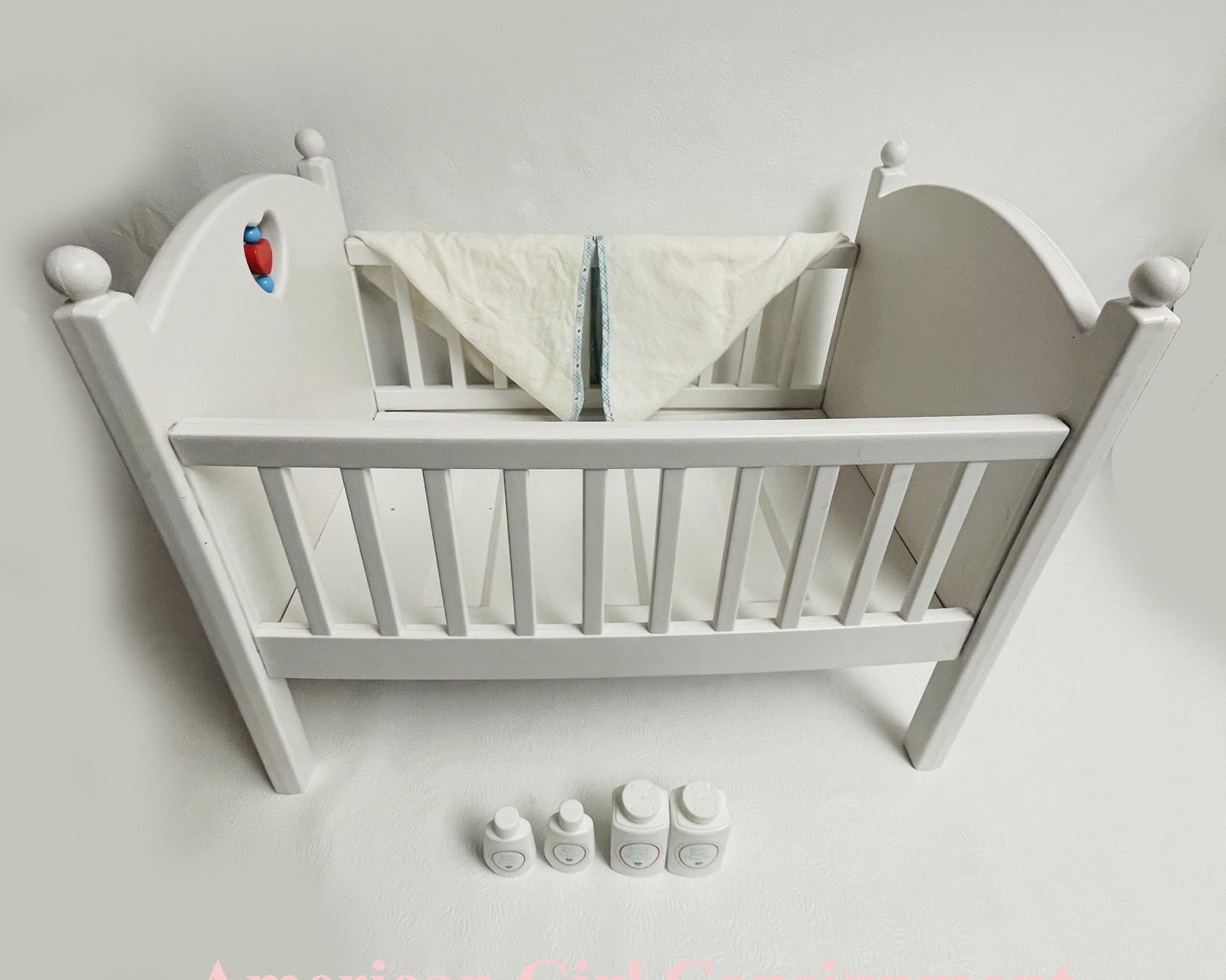 American Girl Bitty Baby Doll Crib with Blankets (1 of 4)