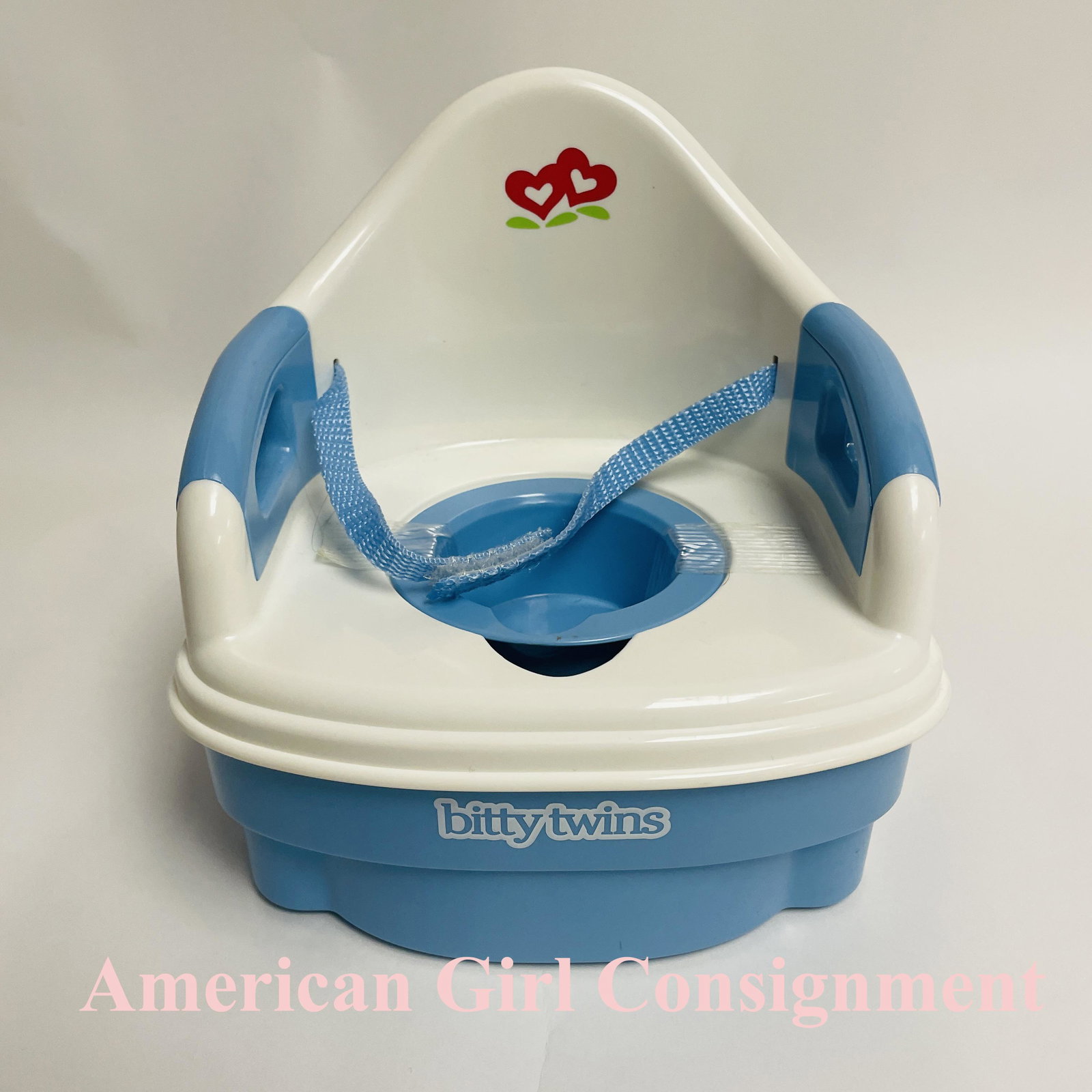 American Girl Bitty Baby Twin Seat: American Girl Bitty Baby Twin Seat ------------------ please review all pictures carefully because they are part of the description and show condition issues if any ------------------ please consider 