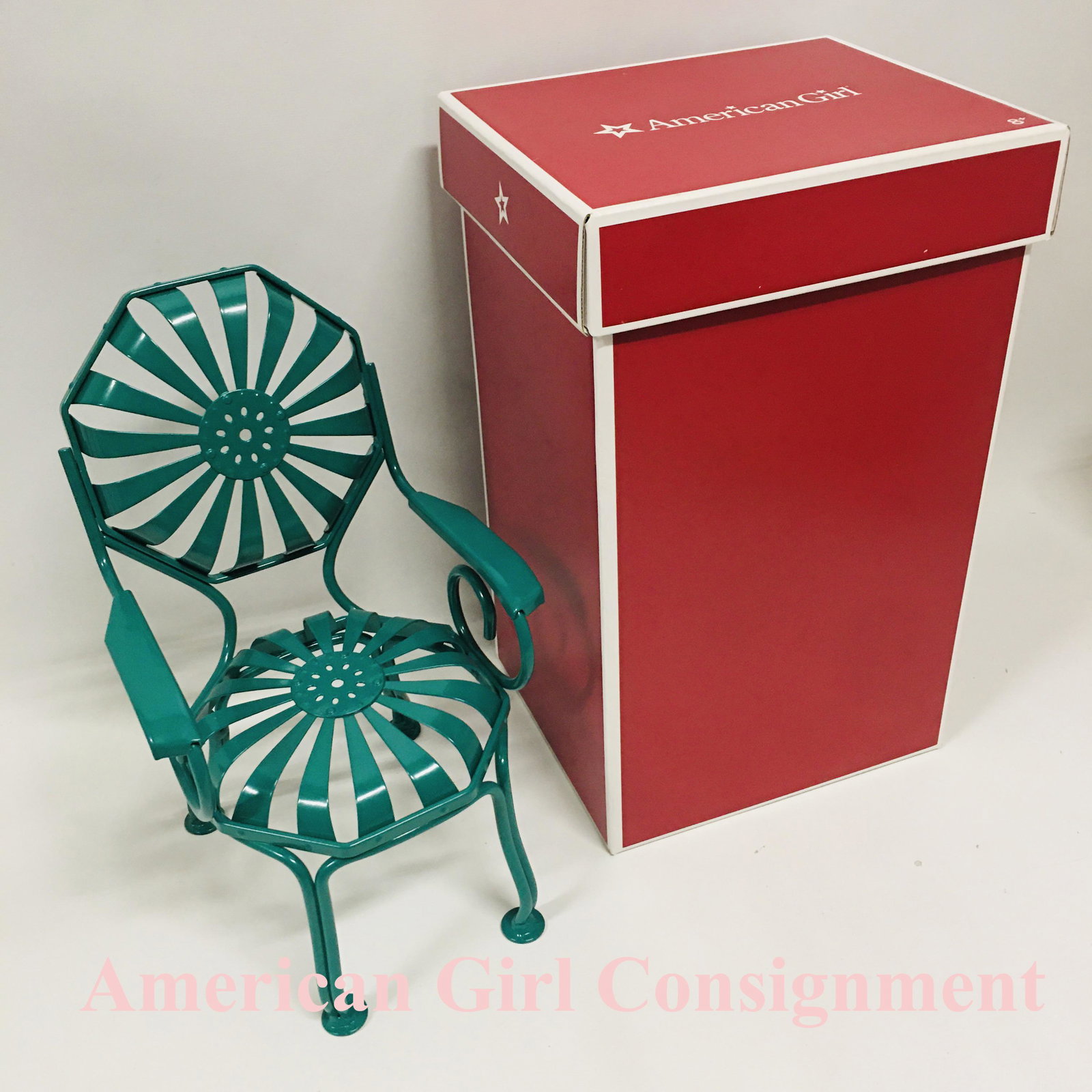 American Girl Doll Kit Metal Chair, New with Box (1 of 5)