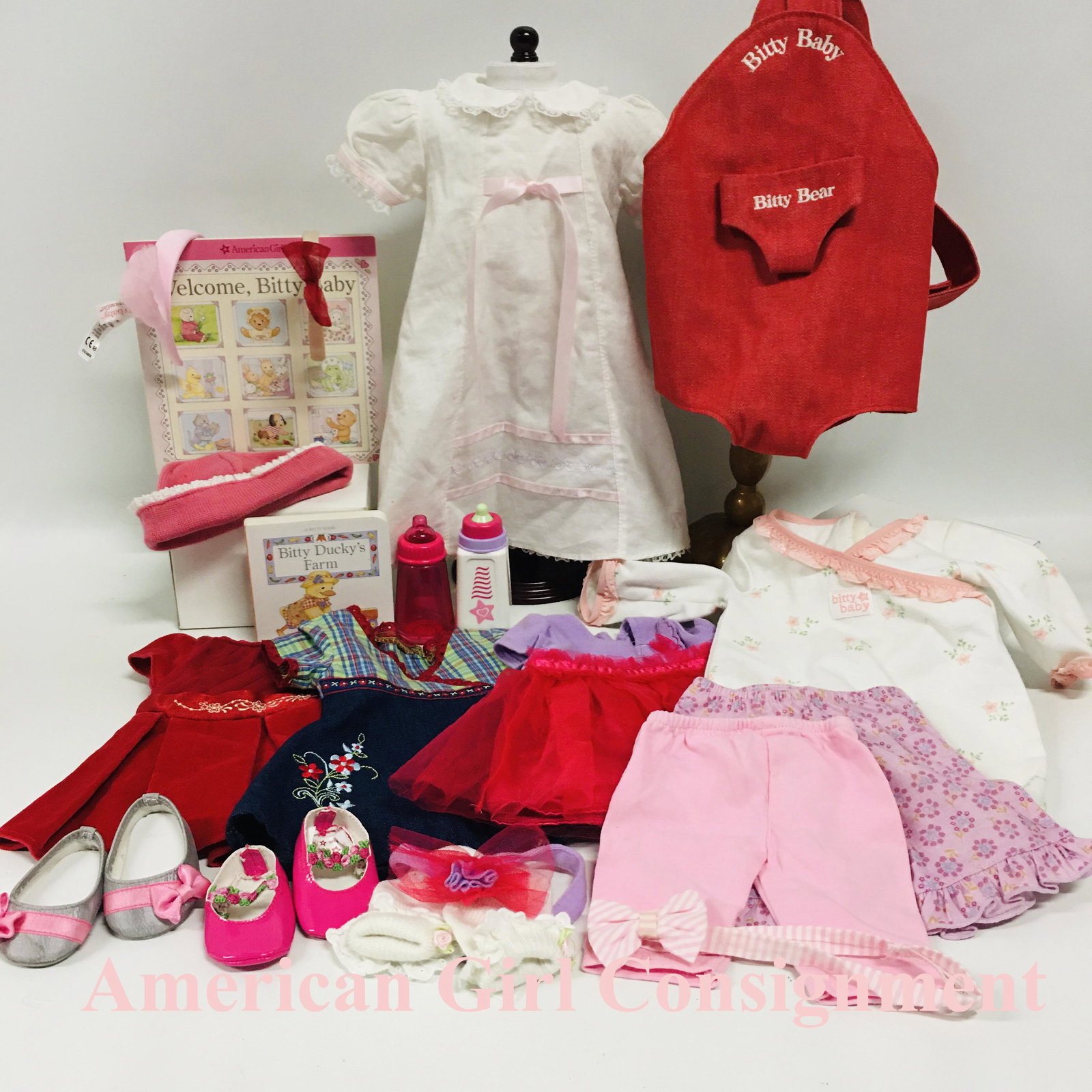 American Girl Bitty Baby Clothes Collection: American Girl Bitty Baby Clothes Collection ------------------ please review all pictures carefully because they are part of the description and show condition issues if any ------------------ please 