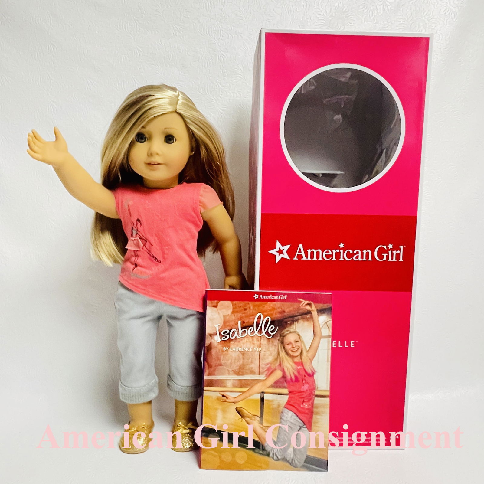 American Girl Doll Isabelle Palmer with Box and Book: American Girl Doll Isabelle Palmer with Box and Book ------------------ please review all pictures carefully because they are part of the description and show condition issues if any -----------------