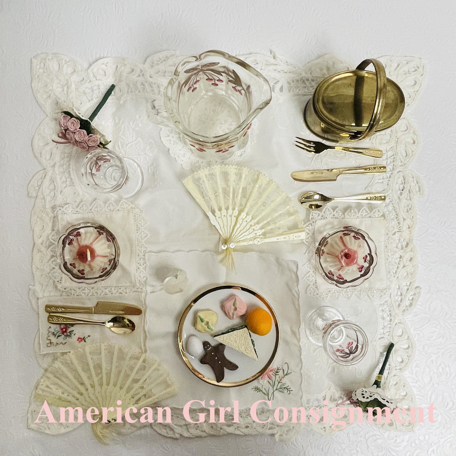 American Girl Doll Samantha Victorian Lemonade Set and Lunch Tin (1 of 11)
