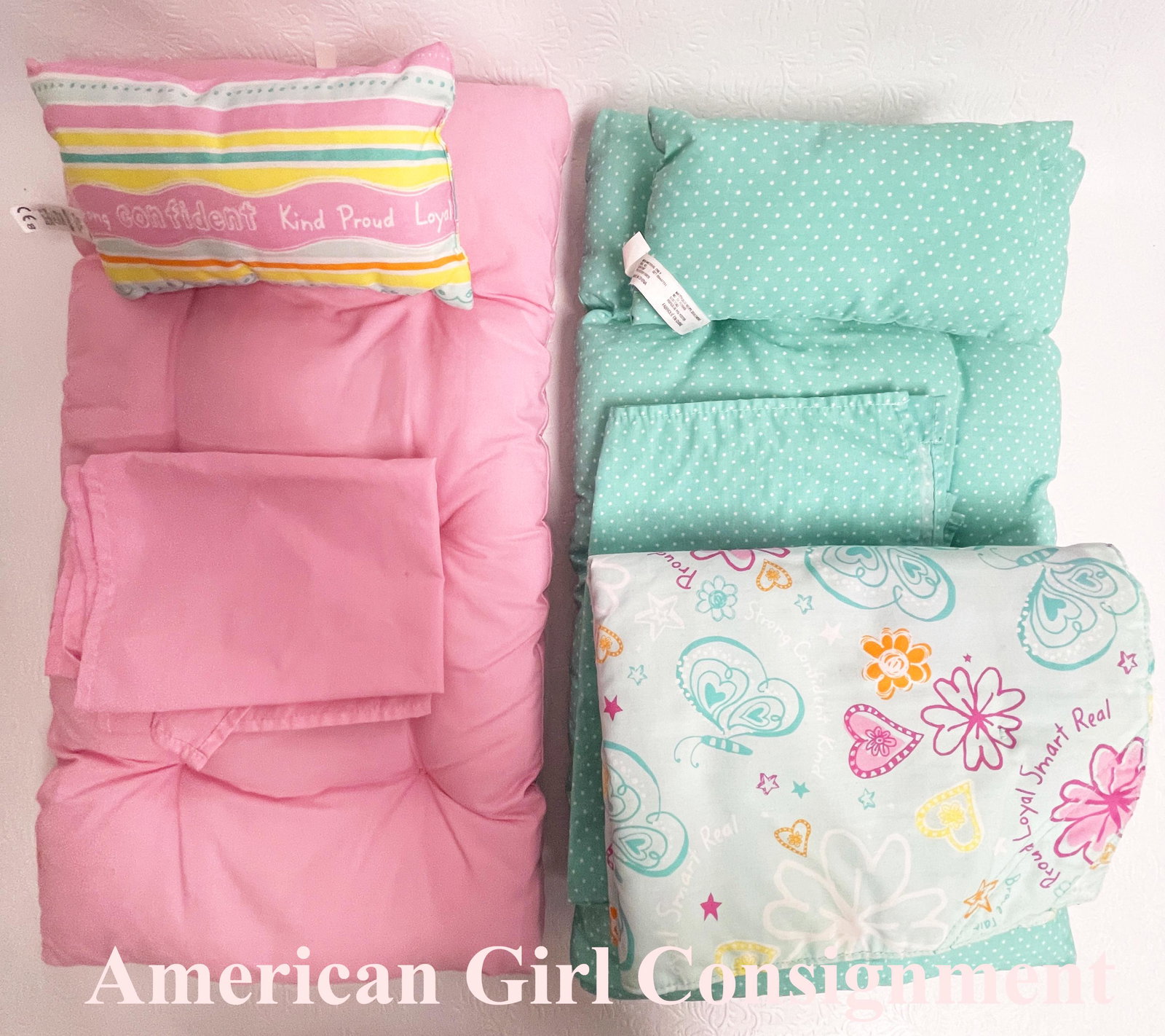 American Girl Doll Bedding for Dreamy DayBed: American Girl Doll Bedding for Dreamy DayBed ------------------ please review all pictures carefully because they are part of the description and show condition issues if any ------------------ please