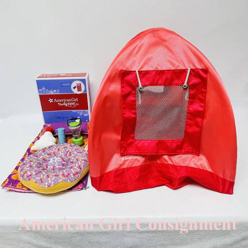 American Girl Doll Tent, Sleeping Bag And Pet Bed