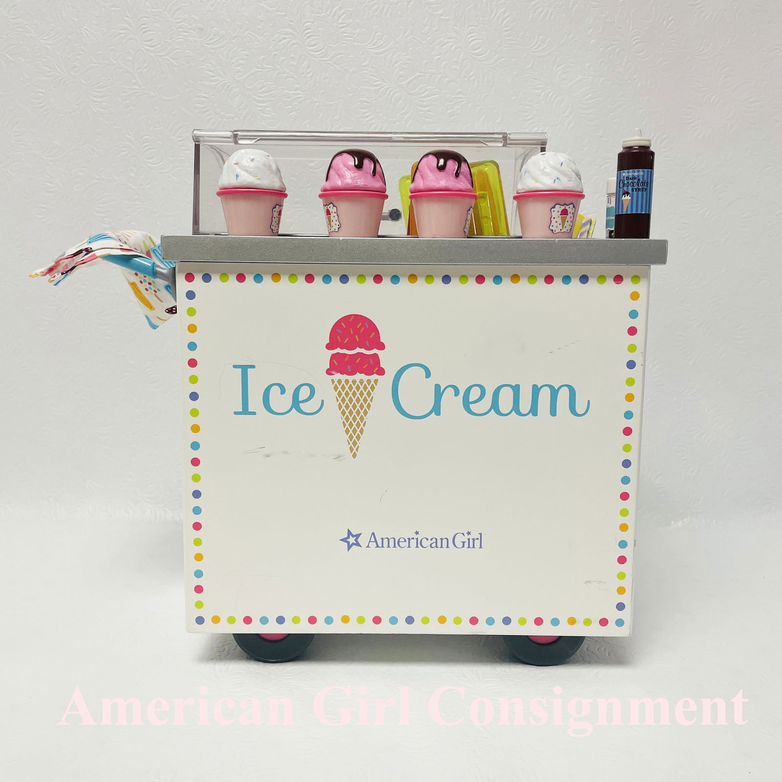American Girl Doll Ice Cream Cart (1 of 6)