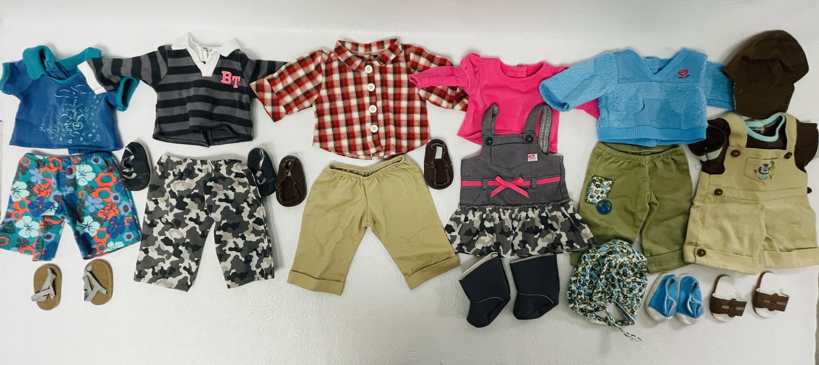 American Girl Doll Bitty Baby Twin Clothes and Shoes: American Girl Doll Bitty Baby Twin Clothes and Shoes ------------------ please review all pictures carefully because they are part of the description and show condition issues if any -----------------