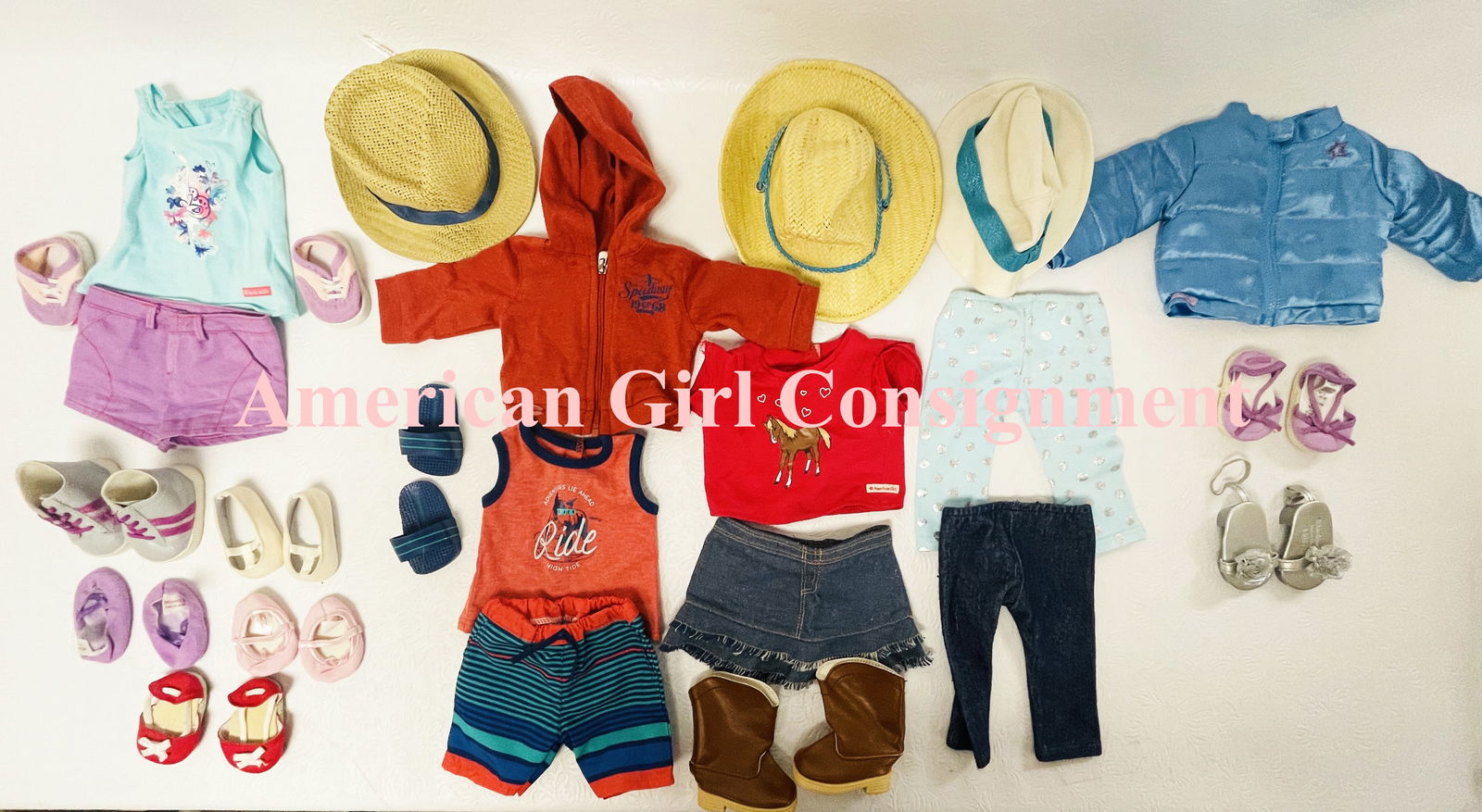 American Girl Doll Truly Me Casual Clothes, Shoes and Hats (1 of 4)